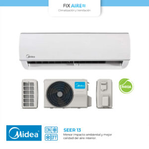 aire acondicionado minisplit midea seer 13 s13 36000 btu on/off r410a 220v