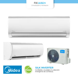 aire acondicionado minisplit midea serie silk s17 inverter 12.000 btu r410a 220v tipo c