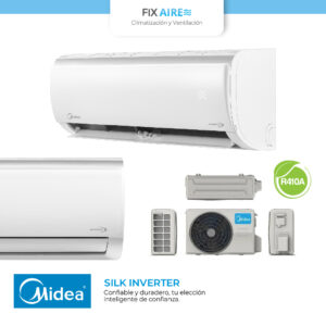 aire acondicionado minisplit midea serie silk s17 inverter 24.000 btu r410a 220v tipo c