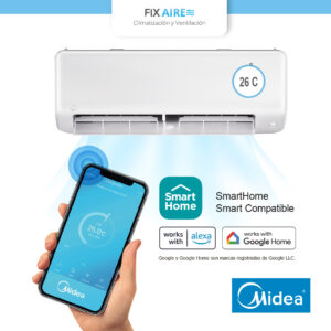 aire acondicionado minisplit midea 24000 btu inverter tipo a r32 220v